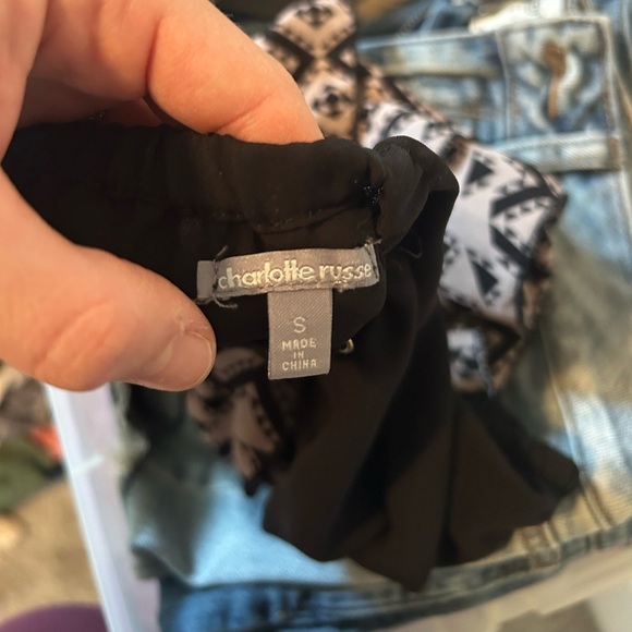 Aztec boho ruffly crop tank - Picture 6 of 6